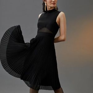 NWT Anthropologie Let Me Be Mock Neck Midi Dress XXS